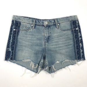 NWOT Blanknyc Hiker embellished distressed denim shorts